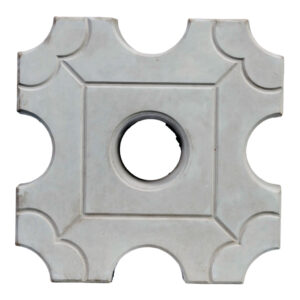 บล็อคทางเท้า โดนัท (ปลูกหญ้า) 30x30x7 ซม.